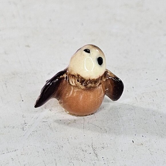 Hagen Renaker Chickadee Tiny Baby Bird Brown Miniature Figurine Vintage - Picture 5 of 9